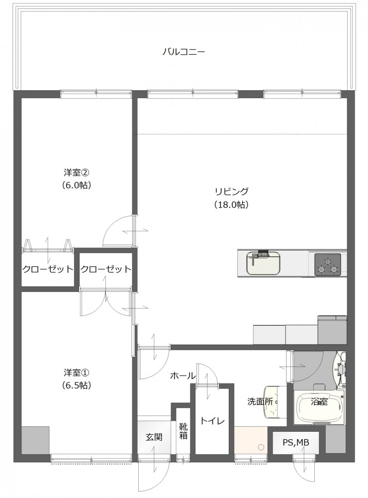 リフォーム後の間取り