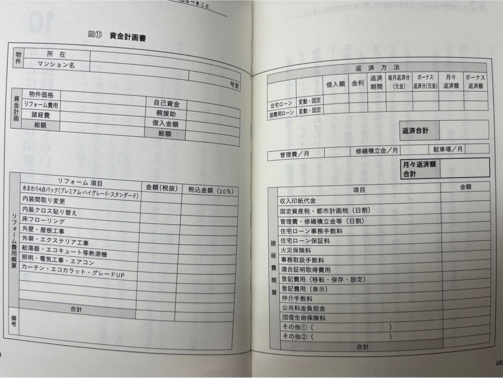 資金計画書